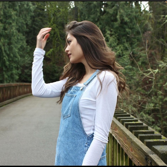 Topshop PETITE Dresses & Skirts - Topshop Denim Pinafore